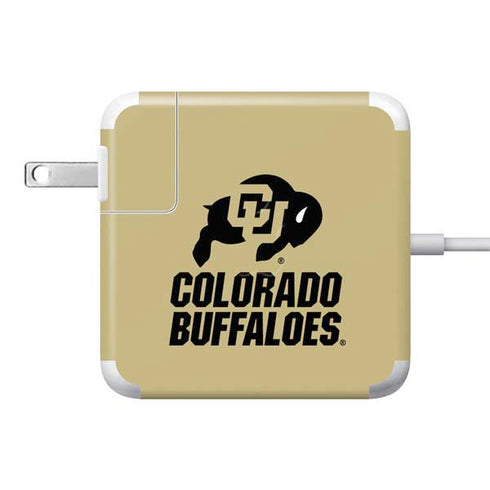 University of Colorado CU Collegiate Text 85W Power Adapter (15 and 17 inch MacBook Pro Charger) Skin