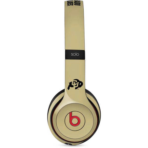 University of Colorado CU Collegiate Text Beats Solo 3 Wireless Skin