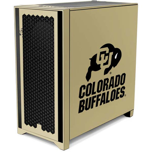 University of Colorado CU Collegiate Text Corsair 4000D Tempered Glass Mid-Tower ATX Case Skin