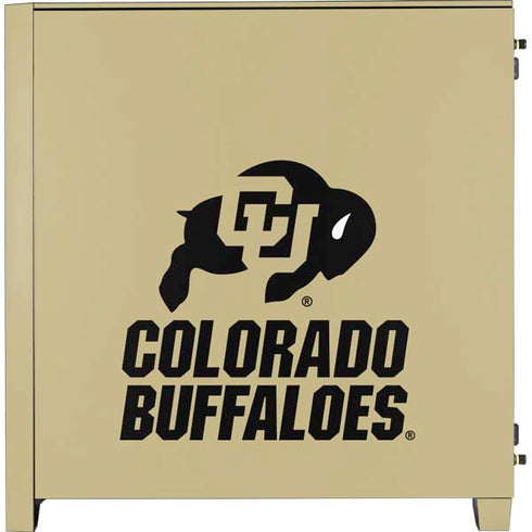 University of Colorado CU Collegiate Text Corsair 4000D Tempered Glass Mid-Tower ATX Case Skin