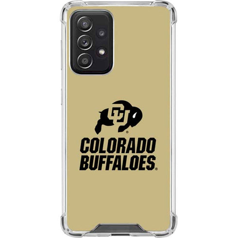 University of Colorado CU Collegiate Text Galaxy A52 5G Clear Case