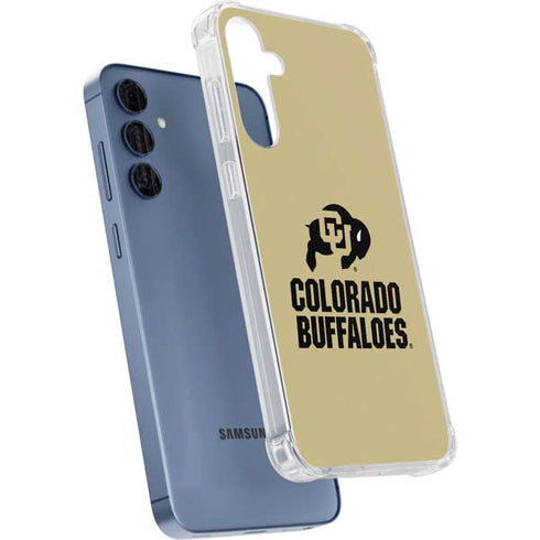University of Colorado CU Collegiate Text Galaxy A55 5G Clear Case