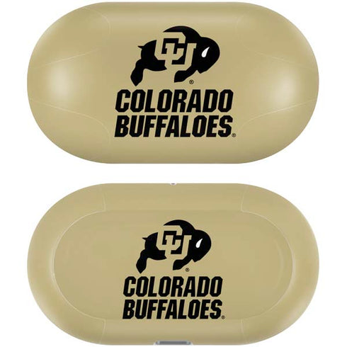 University of Colorado CU Collegiate Text Galaxy Buds Plus Skin