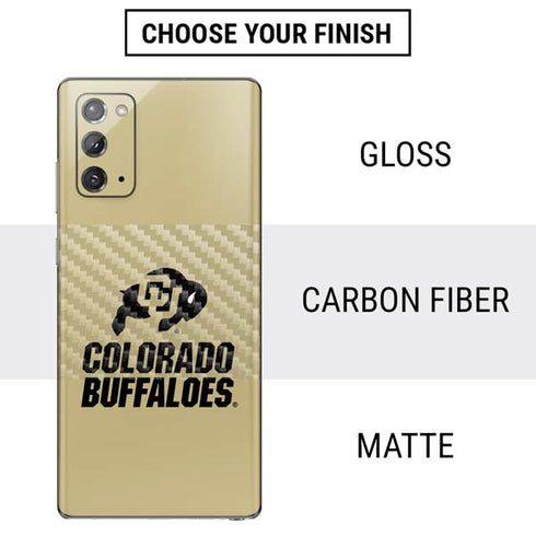 University of Colorado CU Collegiate Text Galaxy Note20 5G Skin