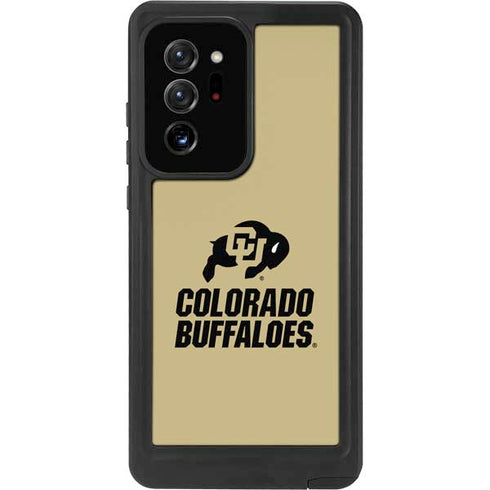 University of Colorado CU Collegiate Text Galaxy Note20 Ultra 5G Waterproof Case