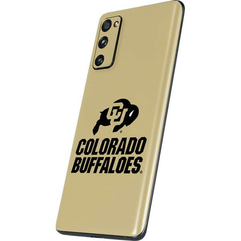 University of Colorado CU Collegiate Text Galaxy S20 Fan Edition Skin