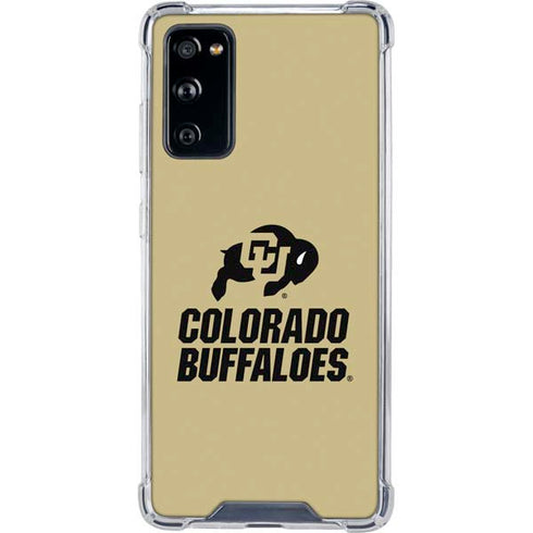 University of Colorado CU Collegiate Text Galaxy S20 FE Clear Case