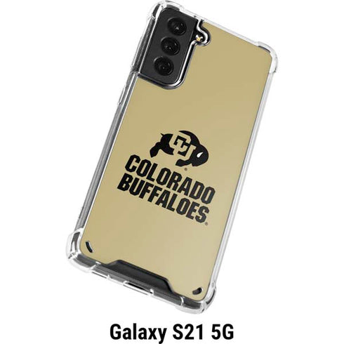 University of Colorado CU Collegiate Text Galaxy S21 5G Clear Case