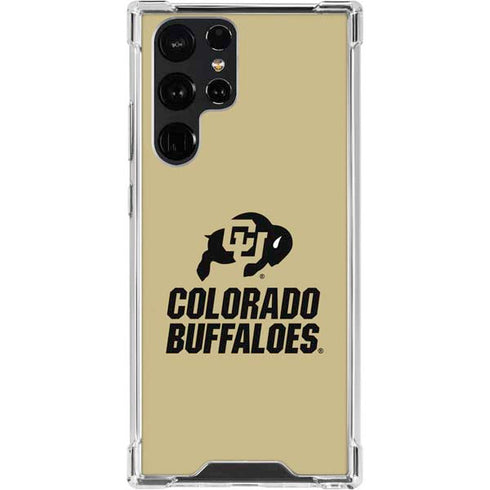 University of Colorado CU Collegiate Text Galaxy S22 Ultra Clear Case