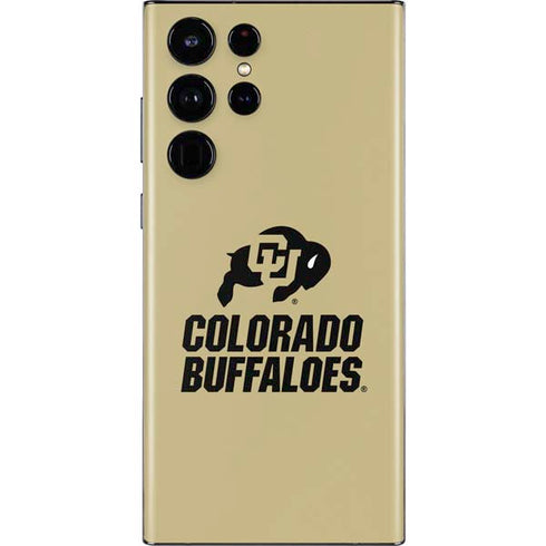 University of Colorado CU Collegiate Text Galaxy S22 Ultra Skin