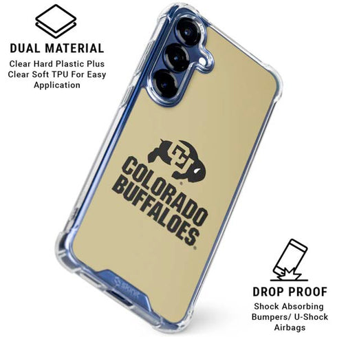 University of Colorado CU Collegiate Text Galaxy S25 Clear Case