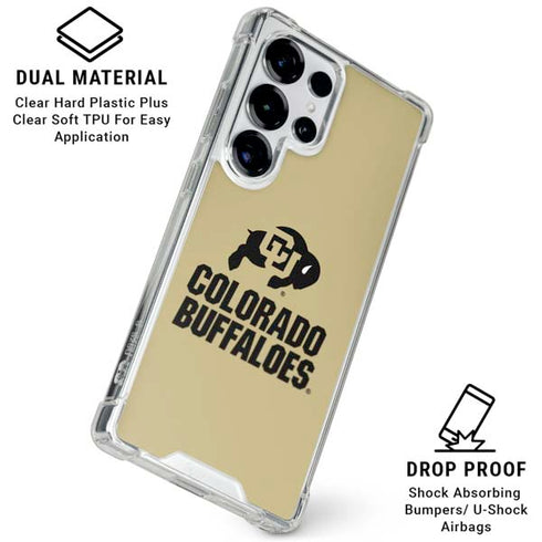 University of Colorado CU Collegiate Text Galaxy S26 Ultra Clear Case
