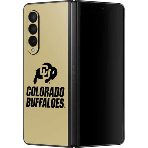 University of Colorado CU Collegiate Text Galaxy Z Fold3 5G Skin