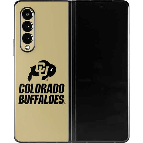University of Colorado CU Collegiate Text Galaxy Z Fold3 5G Skin
