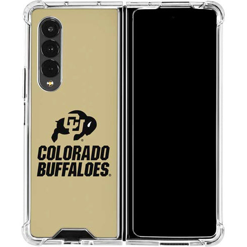 University of Colorado CU Collegiate Text Galaxy Z Fold4 5G Clear Case