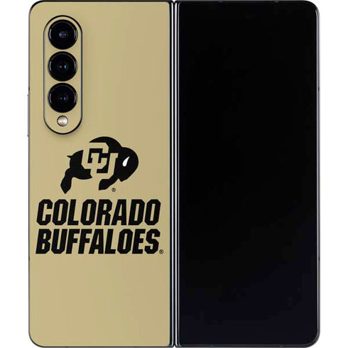 University of Colorado CU Collegiate Text Galaxy Z Fold4 5G Skin