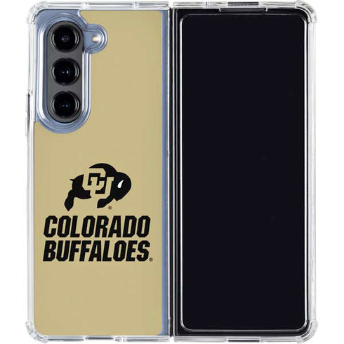 University of Colorado CU Collegiate Text Galaxy Z Fold5 5G Clear Case