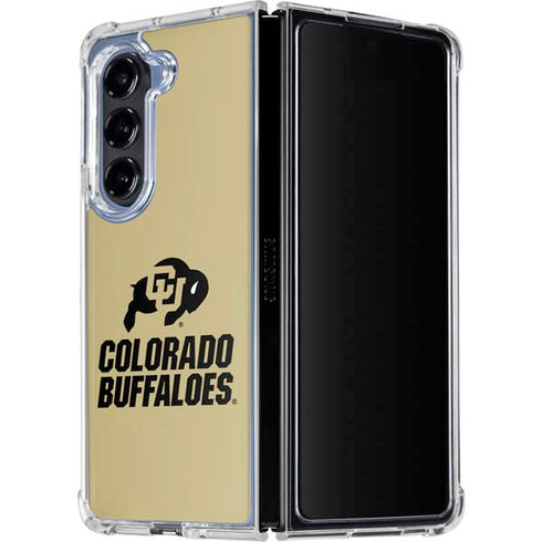 University of Colorado CU Collegiate Text Galaxy Z Fold5 5G Clear Case
