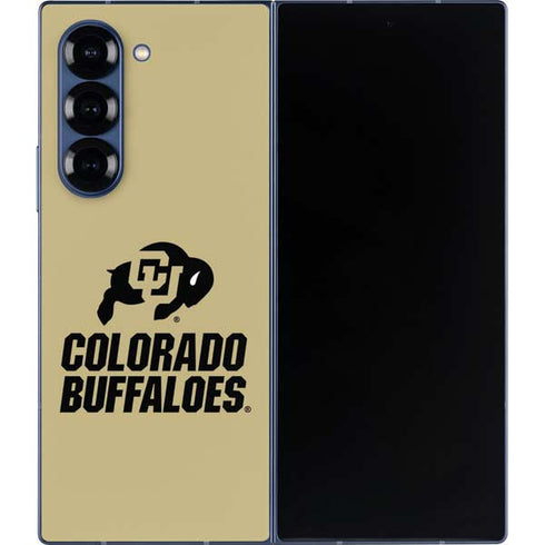 University of Colorado CU Collegiate Text Galaxy Z Fold6 Skin