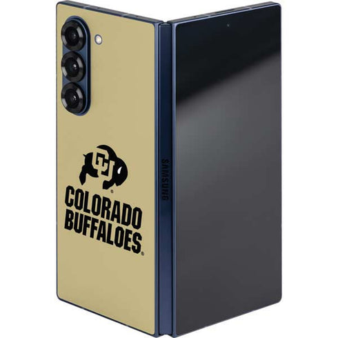 University of Colorado CU Collegiate Text Galaxy Z Fold6 Skin