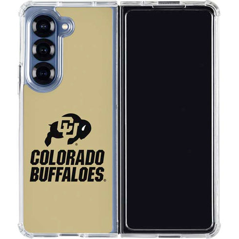 University of Colorado CU Collegiate Text Galaxy Z Fold7 Clear Case