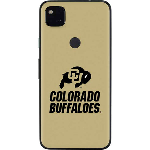 University of Colorado CU Collegiate Text Google Pixel 4a Skin
