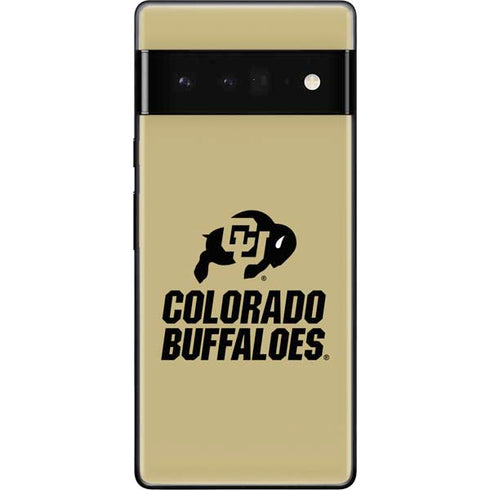 University of Colorado CU Collegiate Text Google Pixel 6 Pro Skin