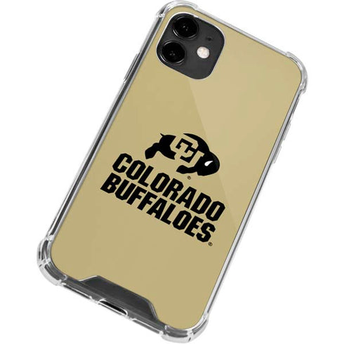 University of Colorado CU Collegiate Text iPhone 12 Mini Clear Case