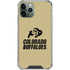 University of Colorado CU Collegiate Text iPhone 12 Pro Clear Case