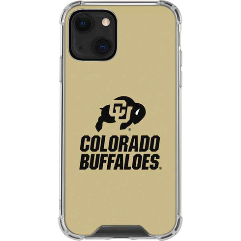 University of Colorado CU Collegiate Text iPhone 13 Mini Clear Case