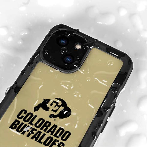 University of Colorado CU Collegiate Text iPhone 13 Mini Waterproof Case