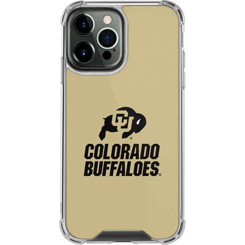 University of Colorado CU Collegiate Text iPhone 13 Pro Max Clear Case