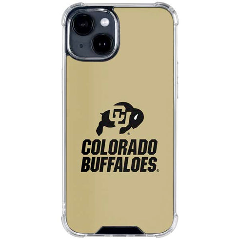 University of Colorado CU Collegiate Text iPhone 14 Plus Clear Case
