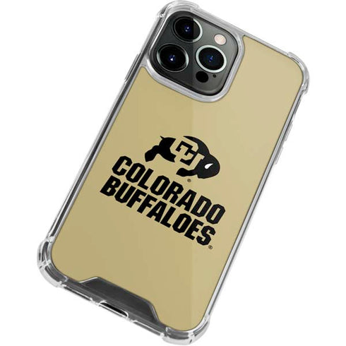 University of Colorado CU Collegiate Text iPhone 14 Pro Clear Case