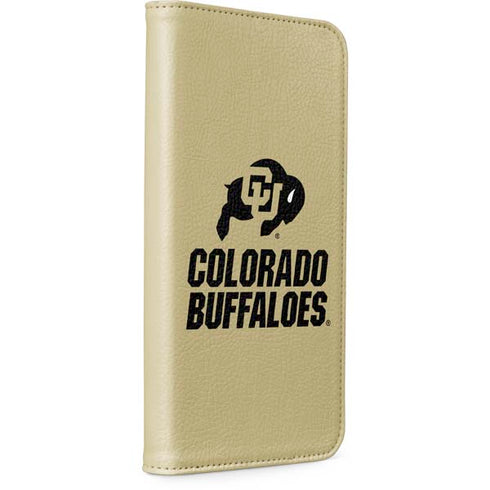 University of Colorado CU Collegiate Text iPhone 15 Plus Folio Case