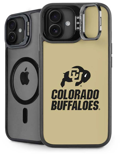 University of Colorado CU Collegiate Text iPhone 16 Plus Kickstand Case