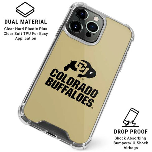 University of Colorado CU Collegiate Text iPhone 16 Pro Max Clear Case