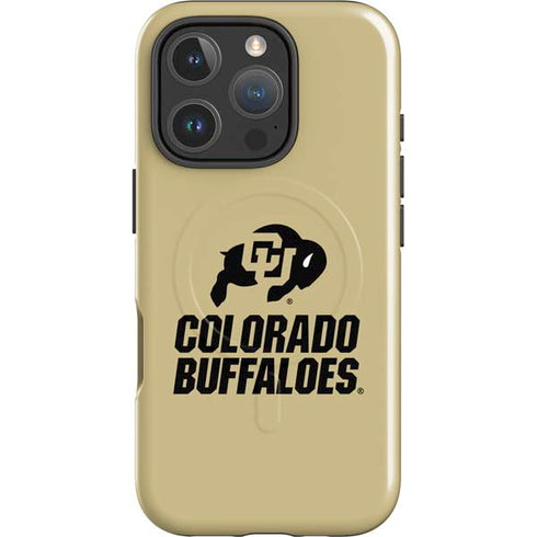 University of Colorado CU Collegiate Text iPhone 16 Pro Max Magsafe Impact Case