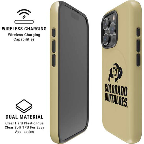 University of Colorado CU Collegiate Text iPhone 16 Pro Max Magsafe Impact Case