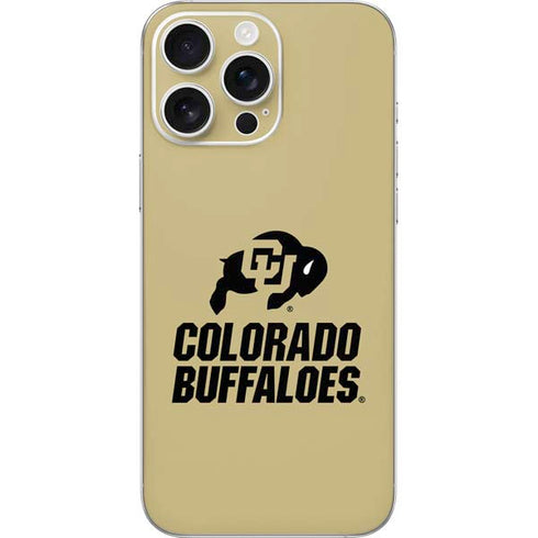 University of Colorado CU Collegiate Text iPhone 16 Pro Max Skin