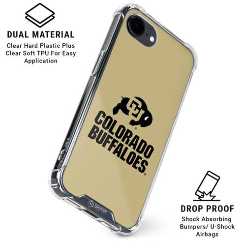 University of Colorado CU Collegiate Text iPhone 16e Clear Case