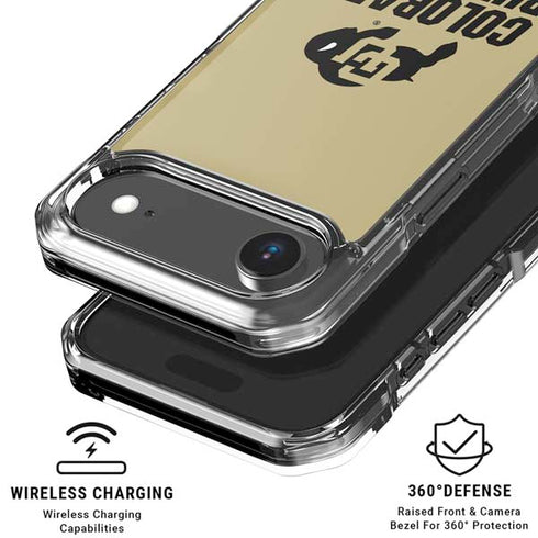 University of Colorado CU Collegiate Text iPhone 17 Air Clear Case