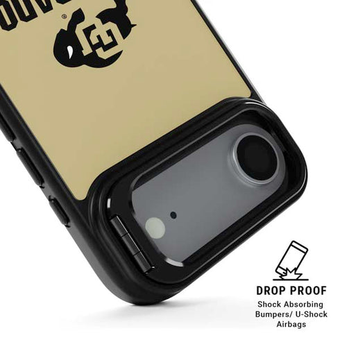 University of Colorado CU Collegiate Text iPhone 17 Air Kickstand Case