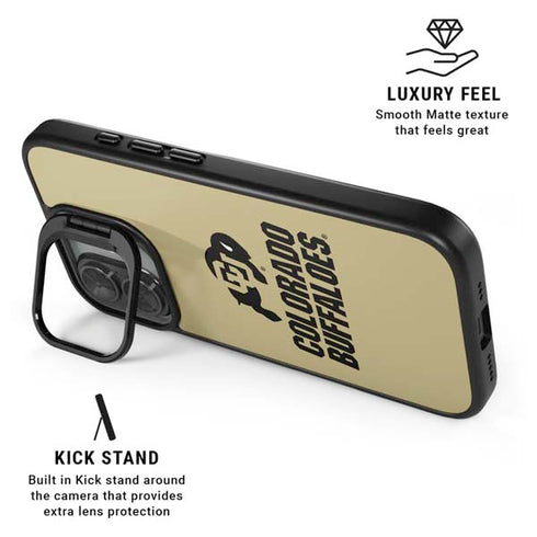 University of Colorado CU Collegiate Text iPhone 17 Kickstand Case