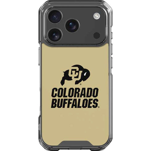 University of Colorado CU Collegiate Text iPhone 17 Pro Clear Case
