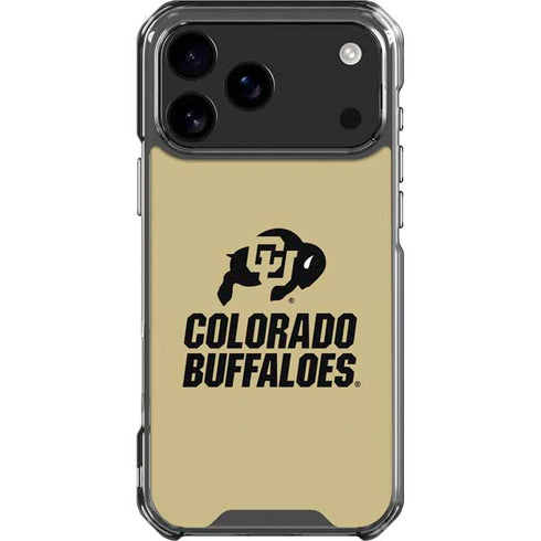 University of Colorado CU Collegiate Text iPhone 17 Pro Max Clear Case