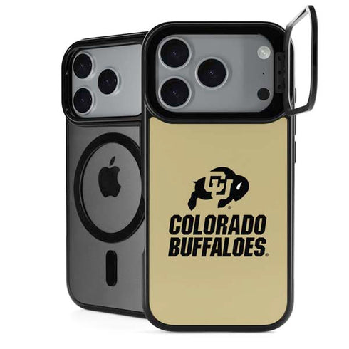 University of Colorado CU Collegiate Text iPhone 17 Pro Max Kickstand Case