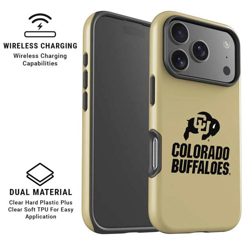 University of Colorado CU Collegiate Text iPhone 17 Pro Max Magsafe Impact Case