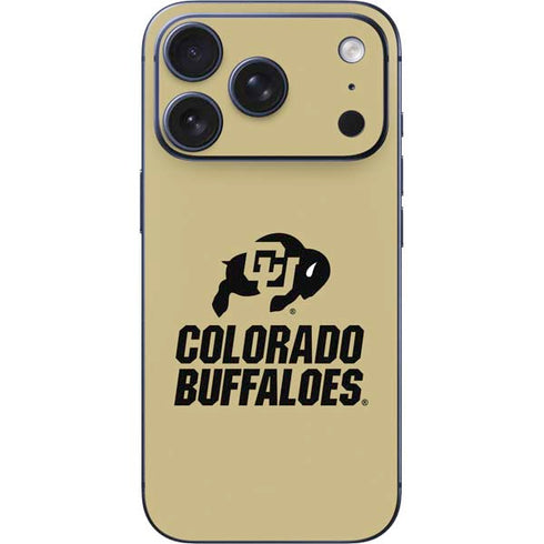 University of Colorado CU Collegiate Text iPhone 17 Pro Skin