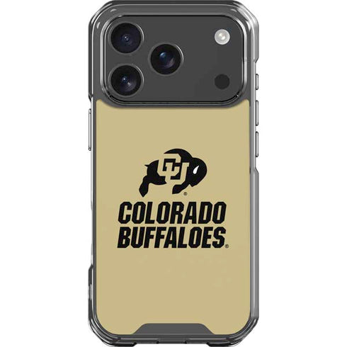 University of Colorado CU Collegiate Text iPhone 18 Pro Clear Case